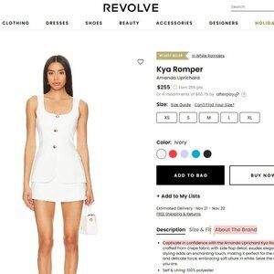 Amanda Uprichard Kya Romper